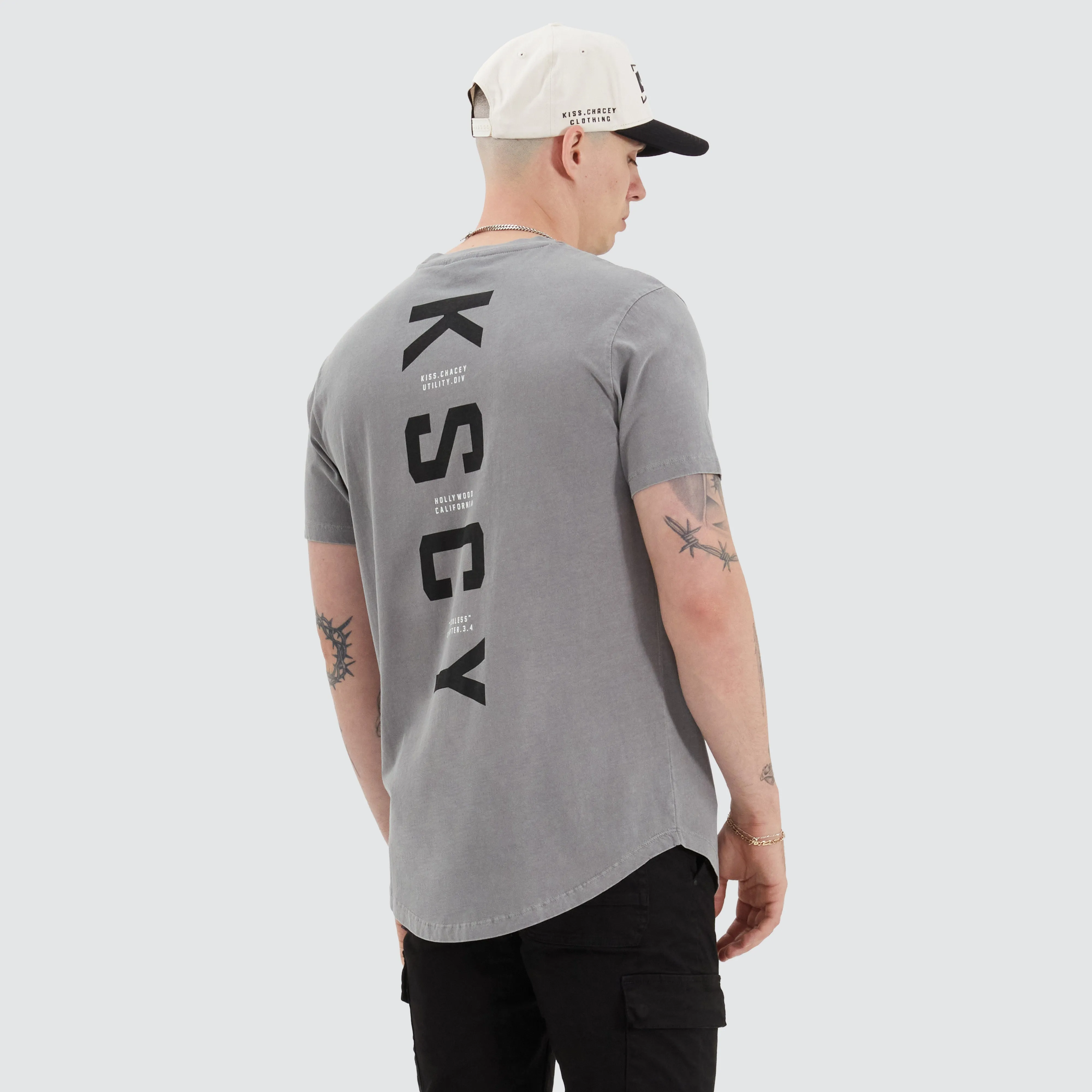 Ilment Dual Curved Tee Pigment Frost Grey sold by Neverland product image thumbnail 4