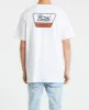 Linwood T-Shirt White/Moonlit Ocean/Burnt Orange sold by Neverland