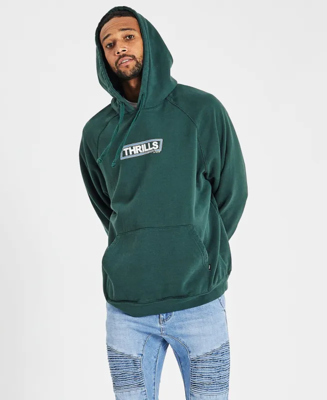 Varsity Raglan Pull On Hoodie Sycamore Green made by Thrills