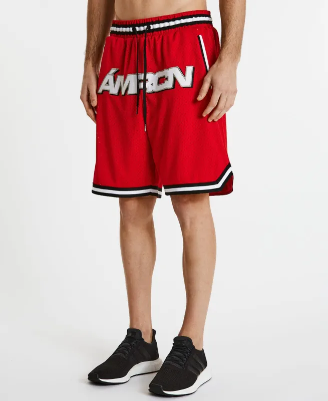 Fadeaway Basketball Shorts Red sold by Neverland