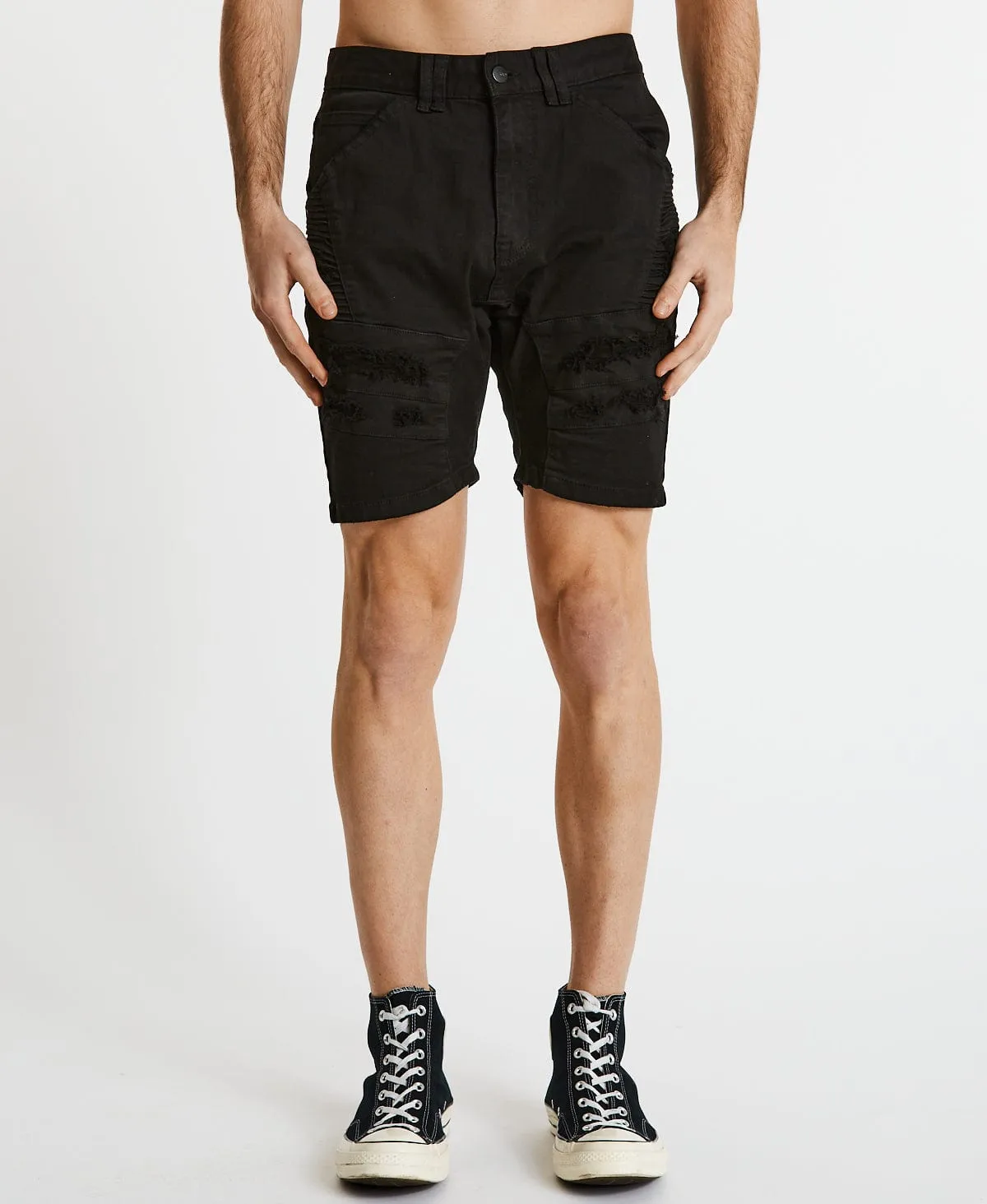 Hydra Denim Shorts Vintage Black sold by Neverland product image thumbnail 2