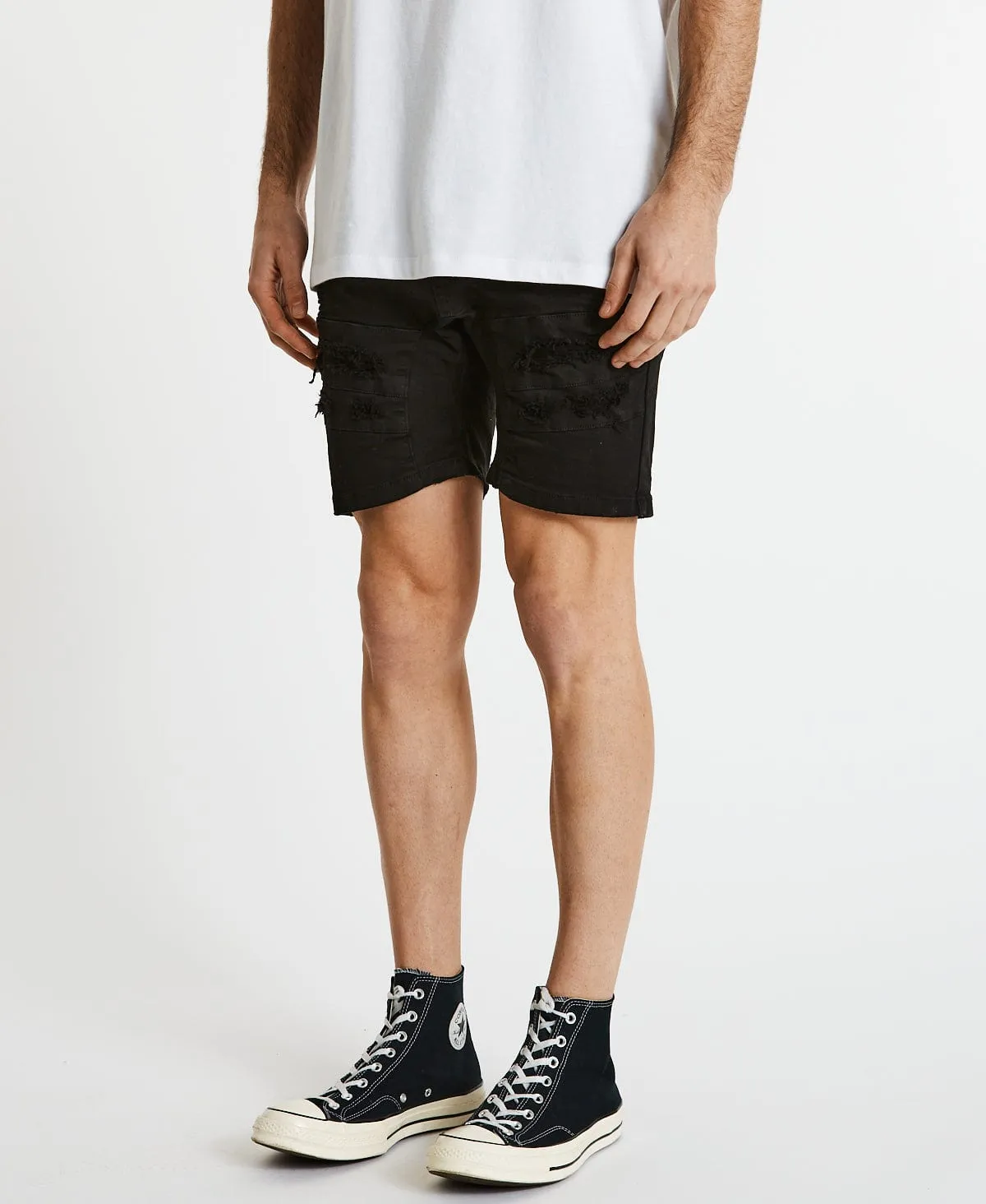 Hydra Denim Shorts Vintage Black sold by Neverland product image thumbnail 5