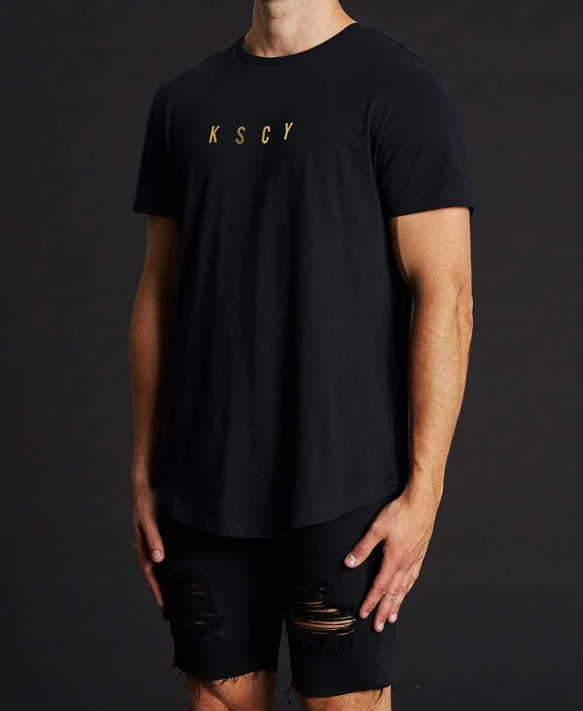Reign Scoop Back T-Shirt Jet Black sold by Neverland product image thumbnail 3