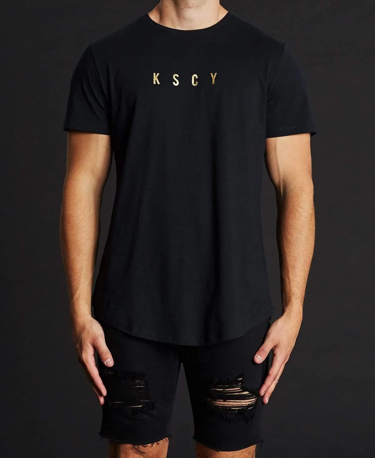 Reign Scoop Back T-Shirt Jet Black sold by Neverland product image thumbnail 2