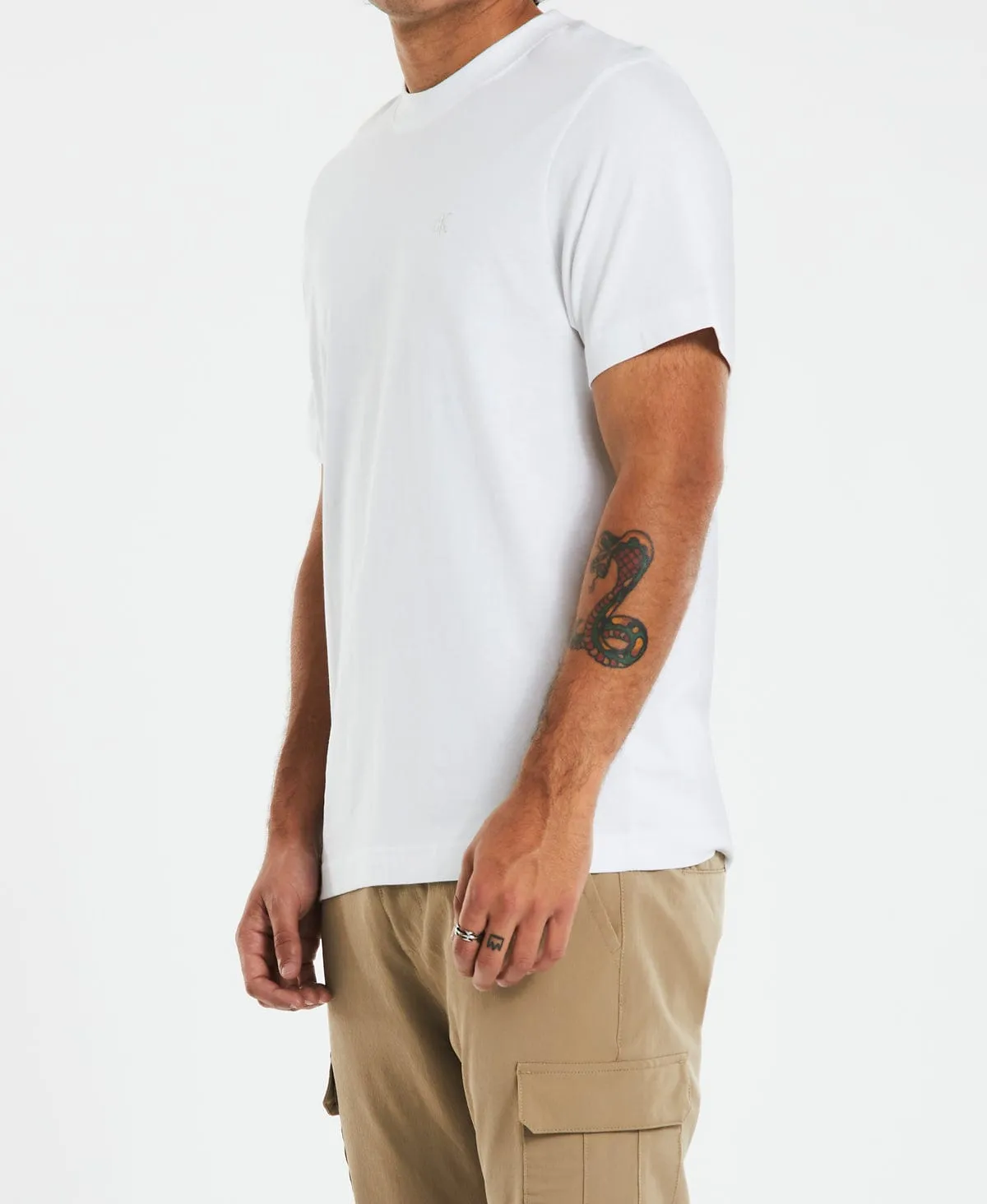 Logo Tape T-Shirt White sold by Neverland product image thumbnail 5