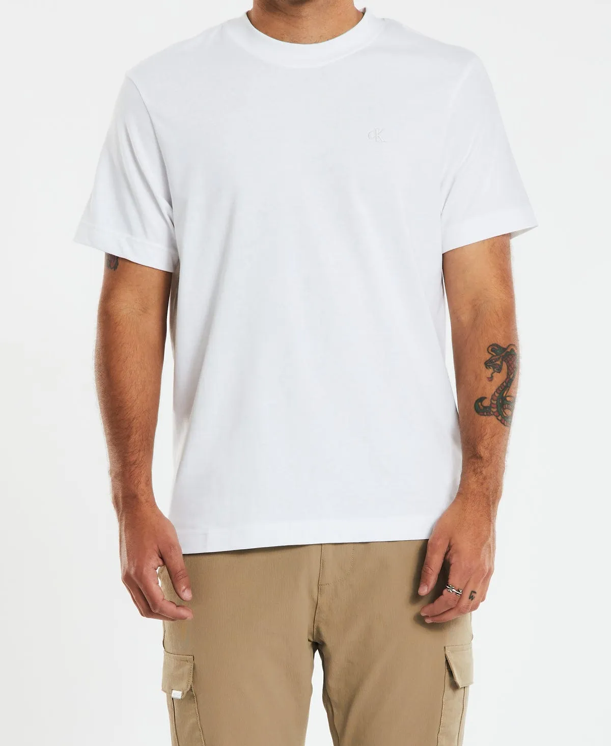 Logo Tape T-Shirt White sold by Neverland product image thumbnail 4