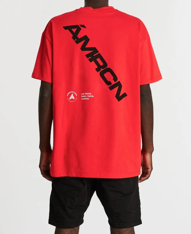 Restreindre Oversized T-Shirt Red sold by Neverland