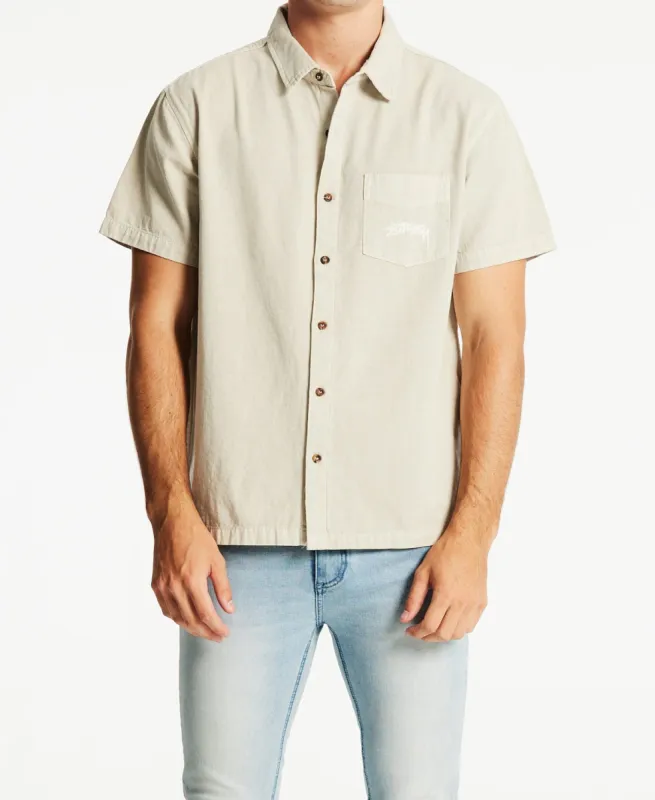 Pigment Pocket Shirt White Sand sold by Neverland