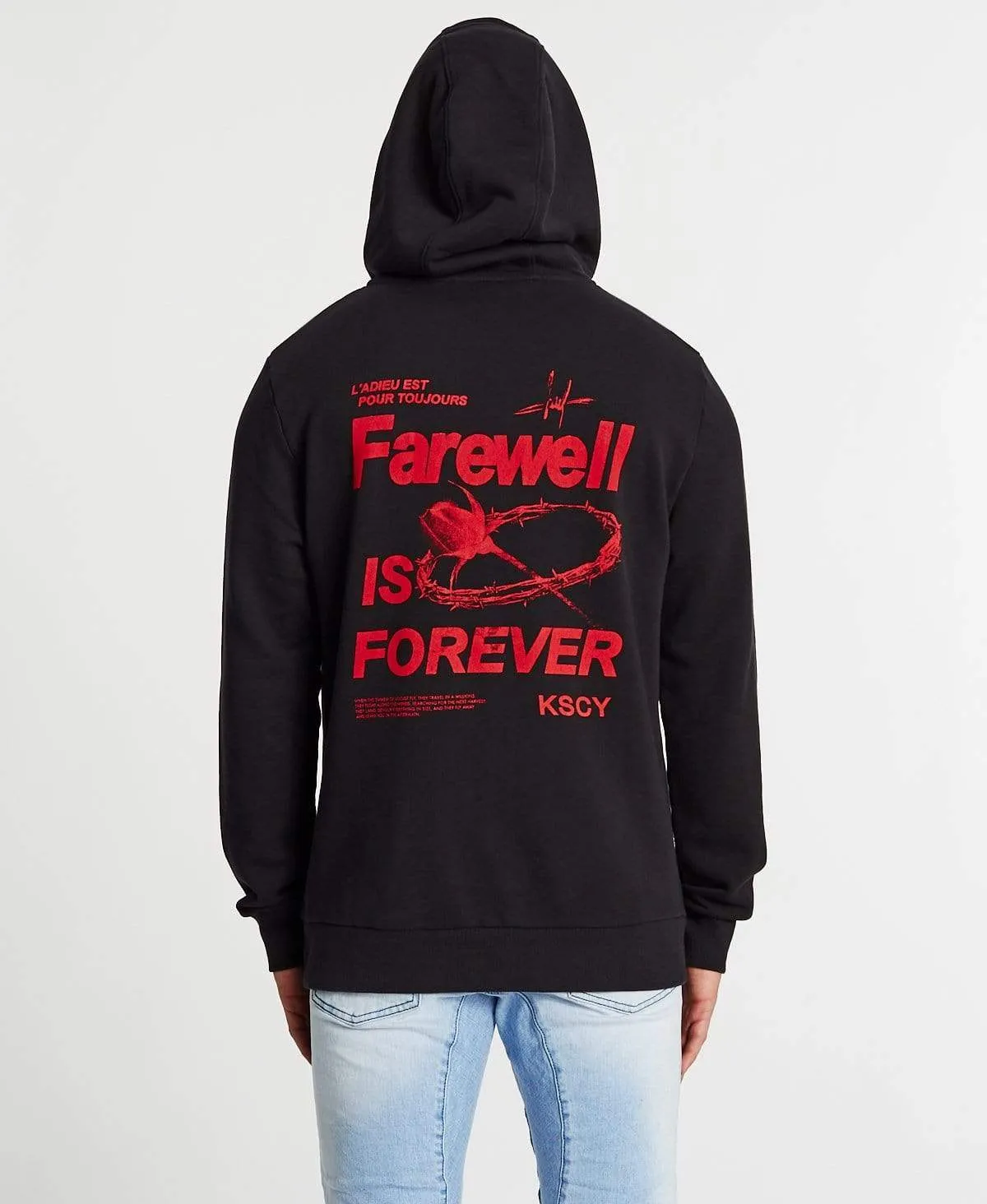 Forever Relaxed Hoodie Jet Black sold by Neverland product image thumbnail 4