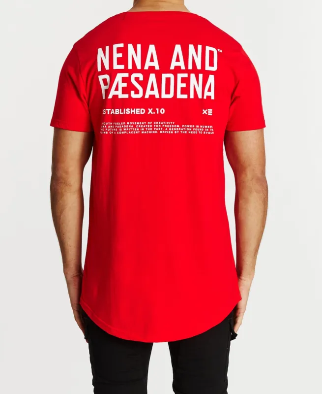 Sentimental Cape Back T-Shirt Red sold by Neverland