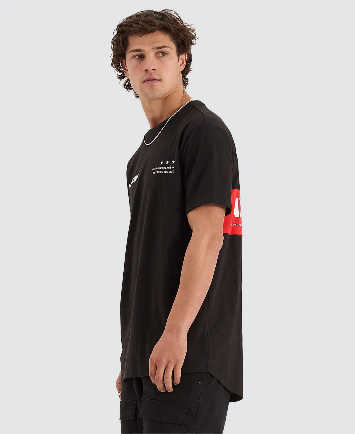 Mercenary Cape Back T-Shirt Jet Black sold by Neverland product image thumbnail 4