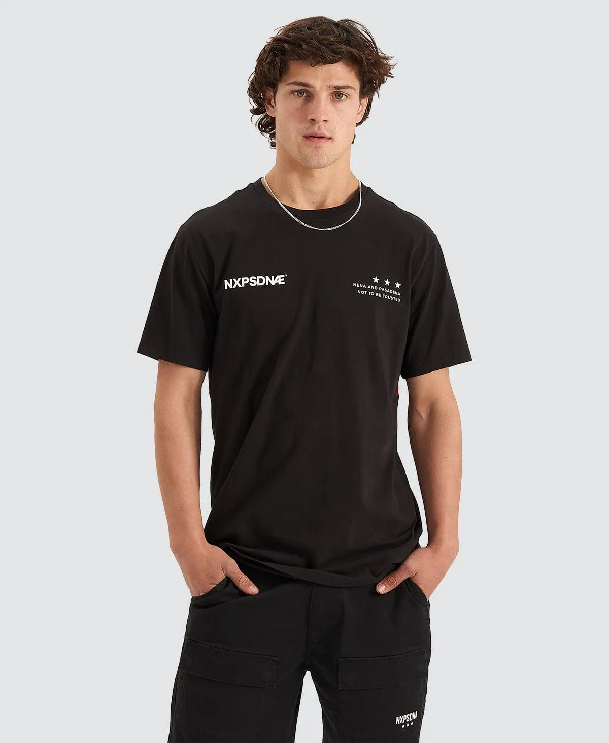 Mercenary Cape Back T-Shirt Jet Black sold by Neverland