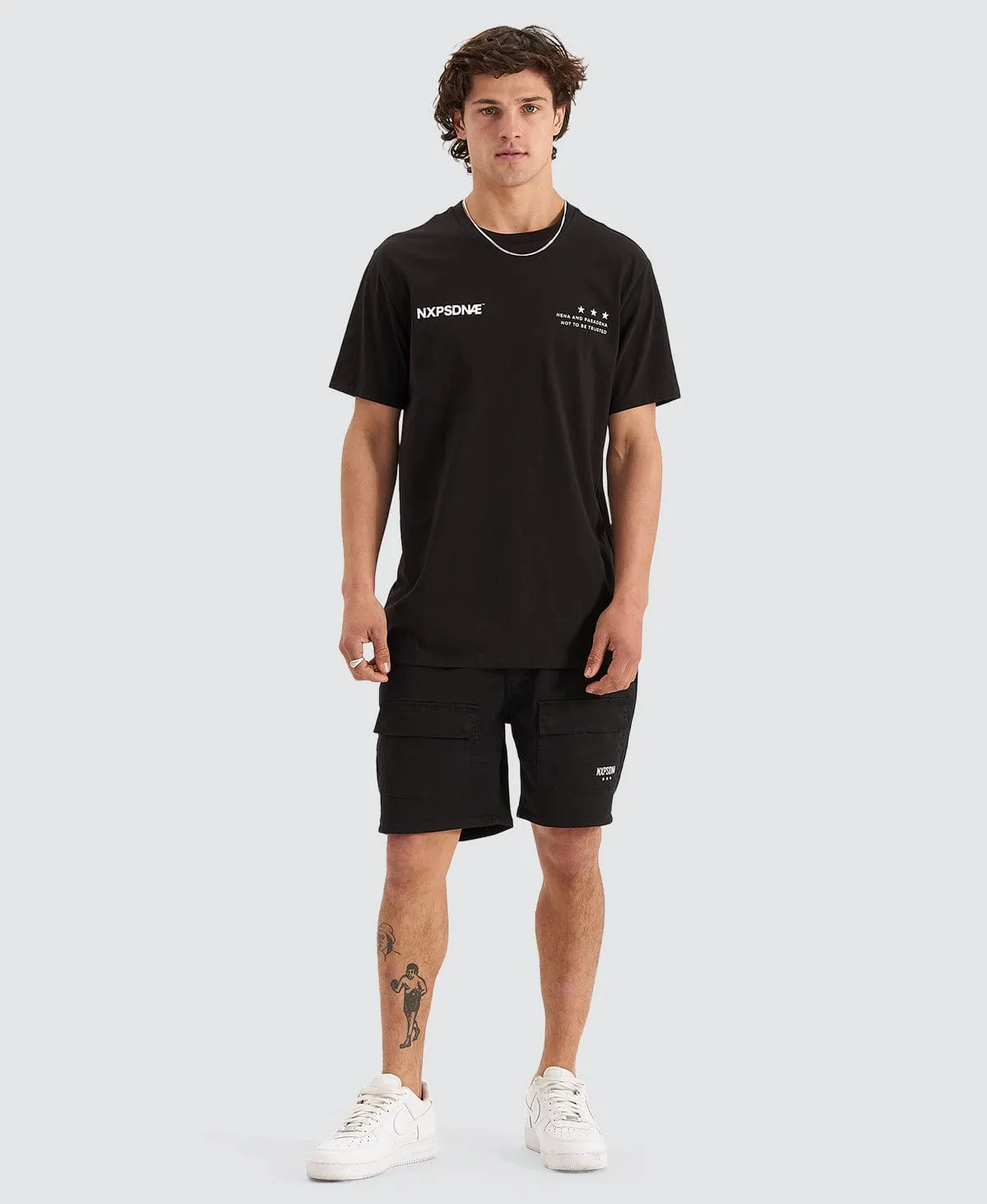 Mercenary Cape Back T-Shirt Jet Black sold by Neverland product image thumbnail 3