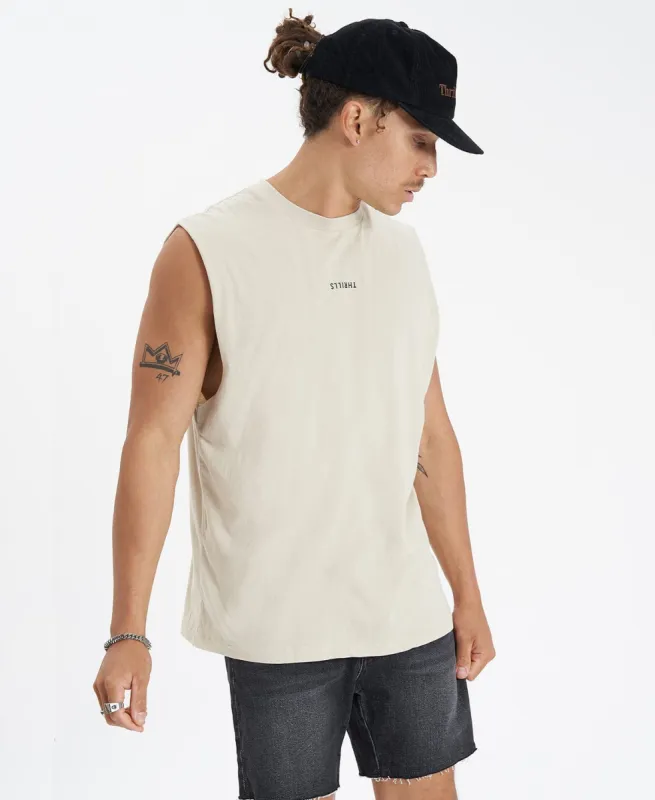 Minimal Thrills Merch Fit Muscle Tee Oatmeal sold by Neverland