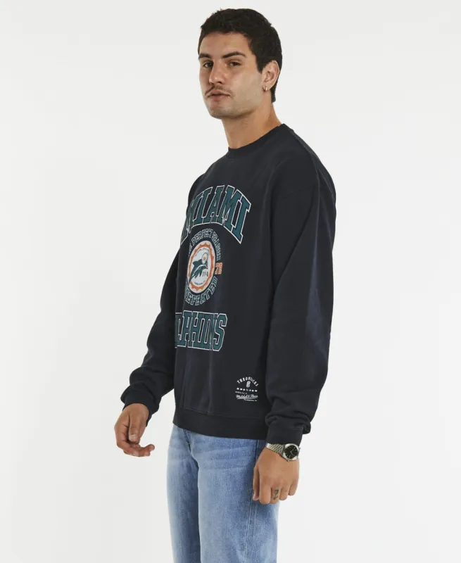 1972 Crew Dolphins Jumper Faded Black sold by Neverland