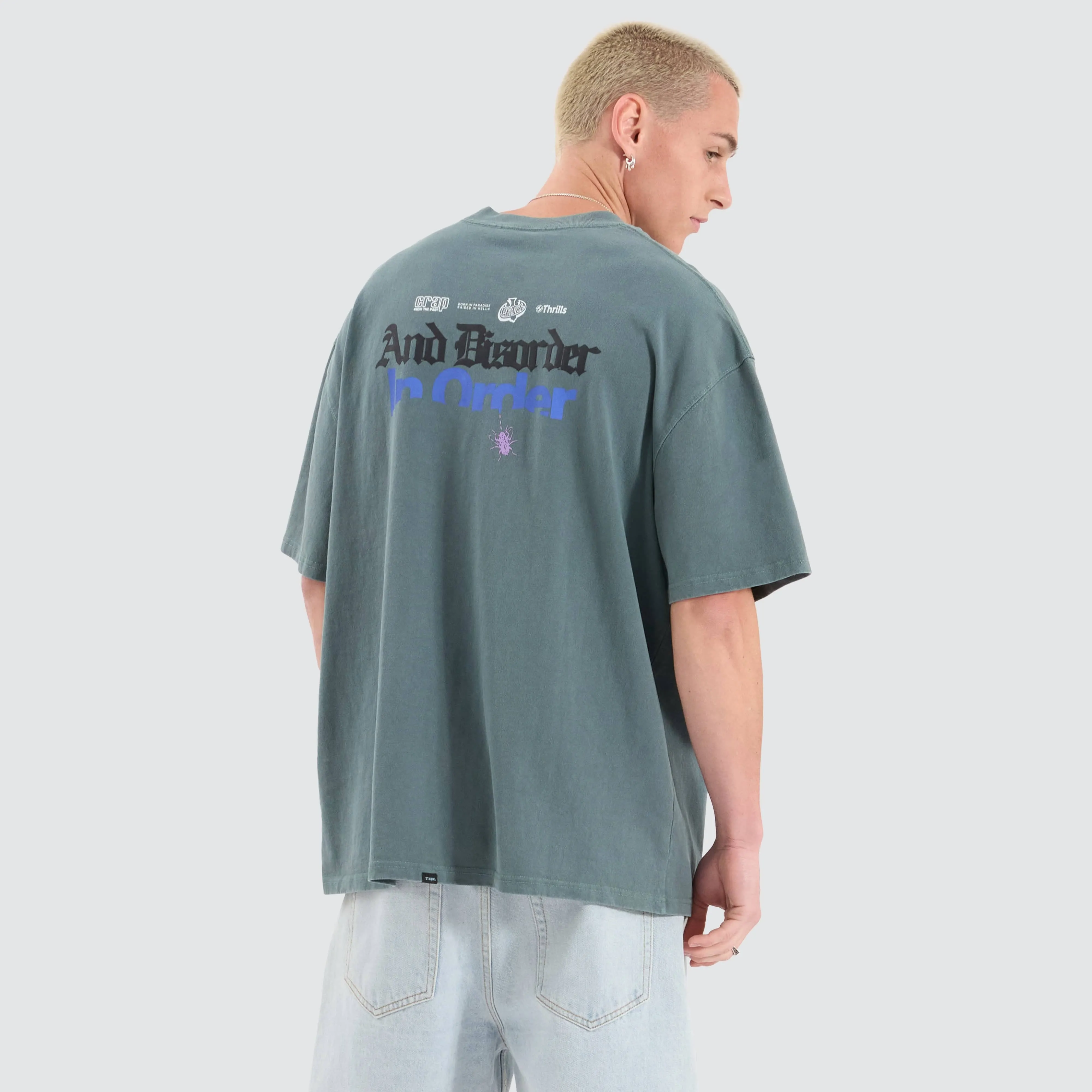 In Order Box Fit Oversized Tee Blue sold by Neverland product image thumbnail 2