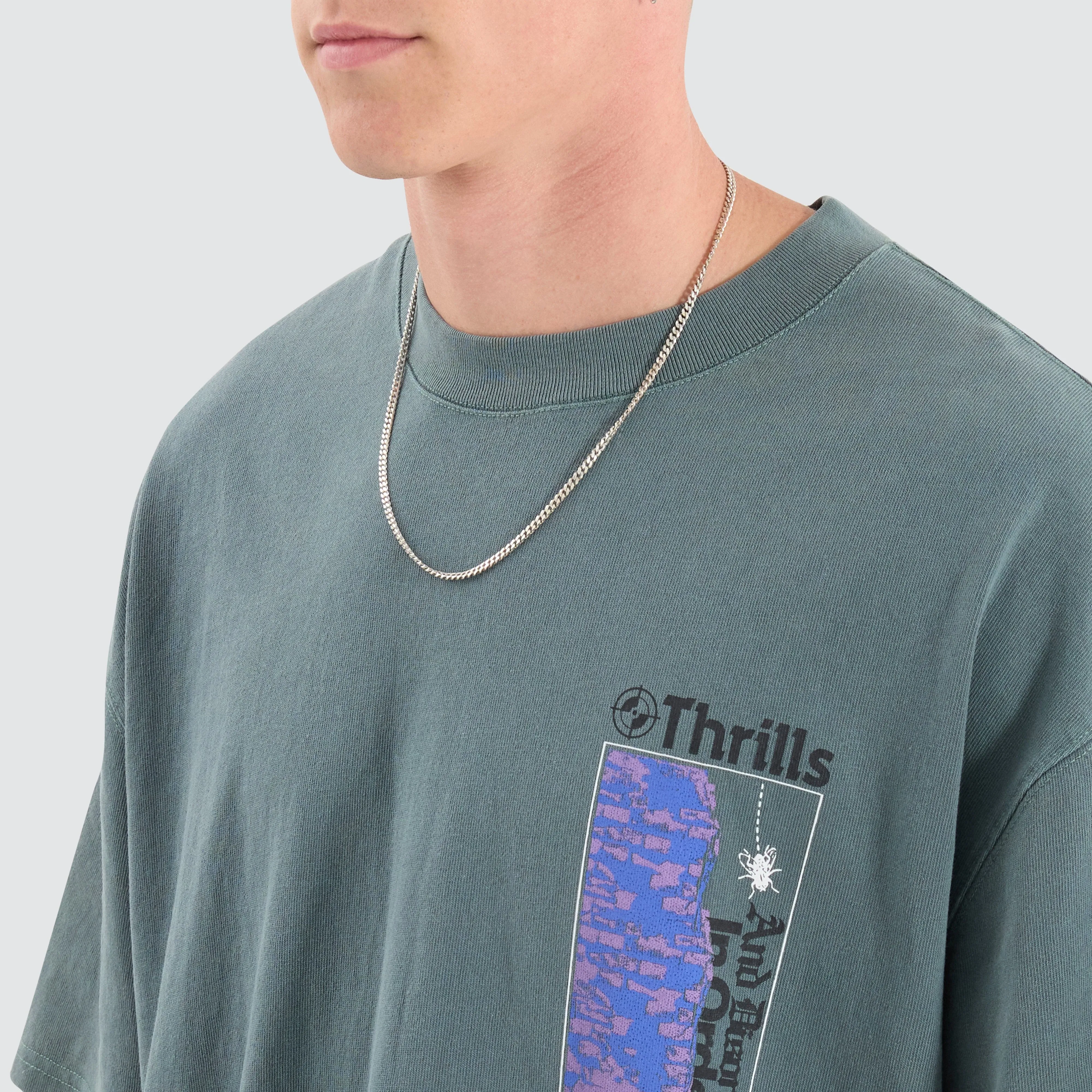 In Order Box Fit Oversized Tee Blue sold by Neverland product image thumbnail 3