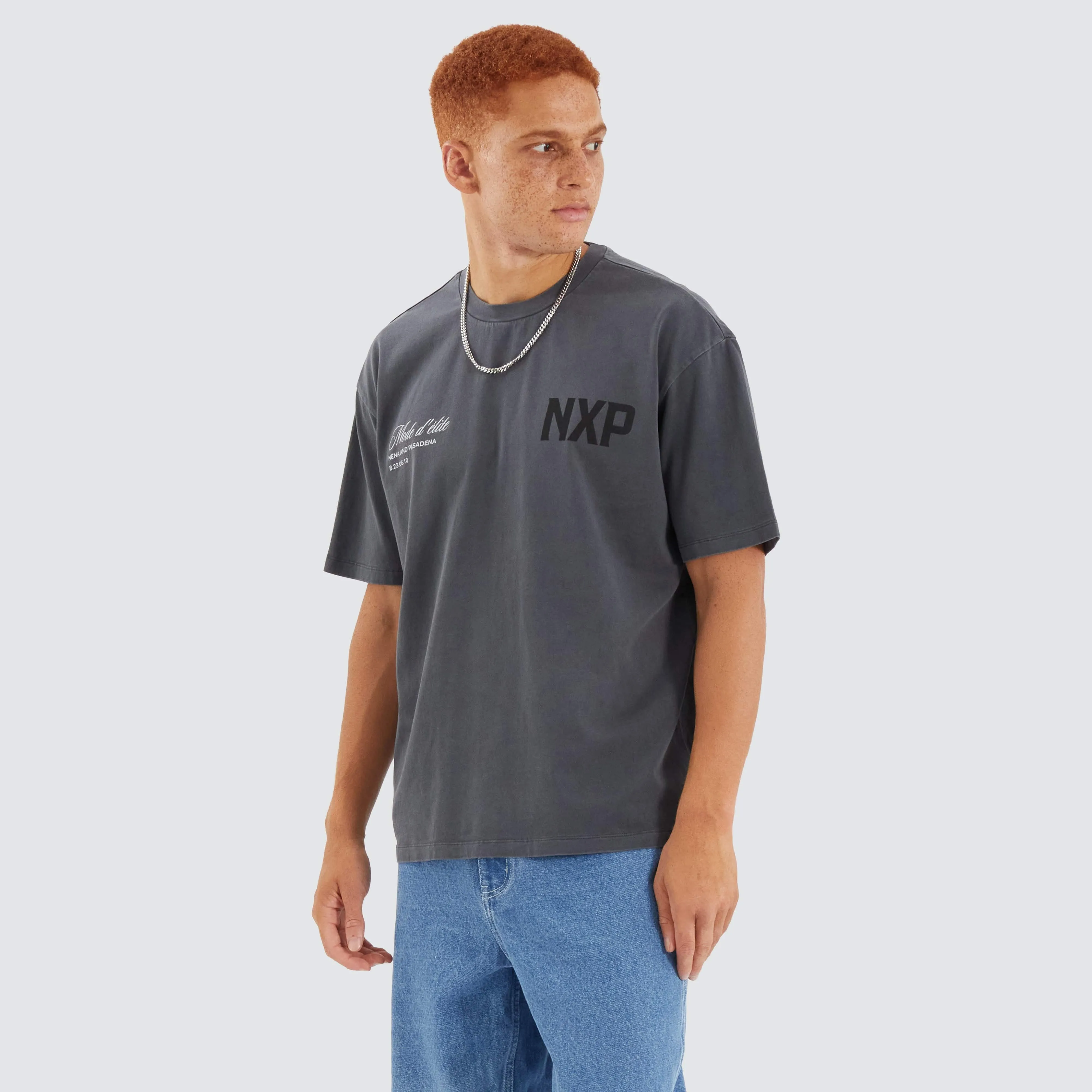 Central Box Fit Tee Pigment Asphalt sold by Neverland product image thumbnail 5