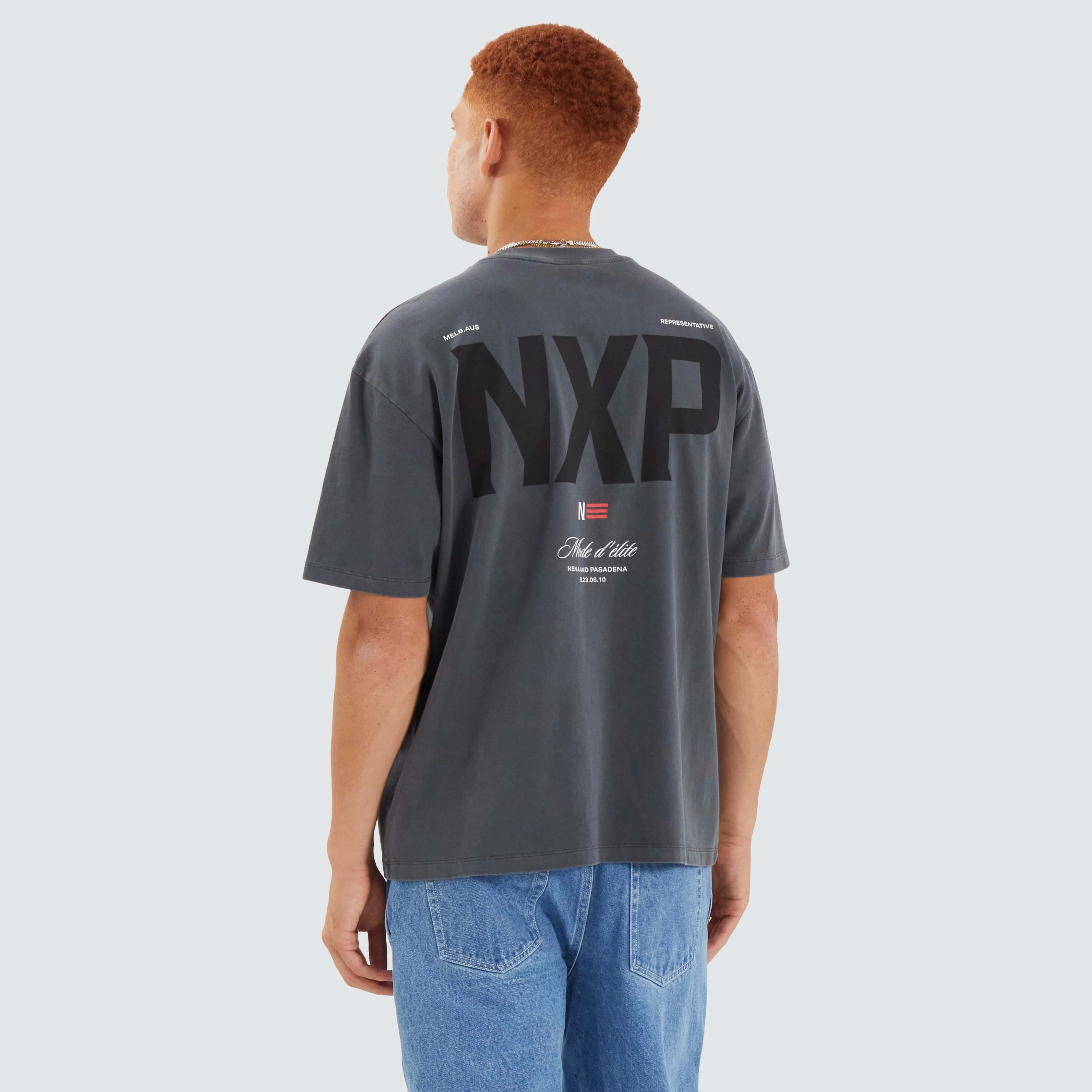 Central Box Fit Tee Pigment Asphalt sold by Neverland product image thumbnail 2