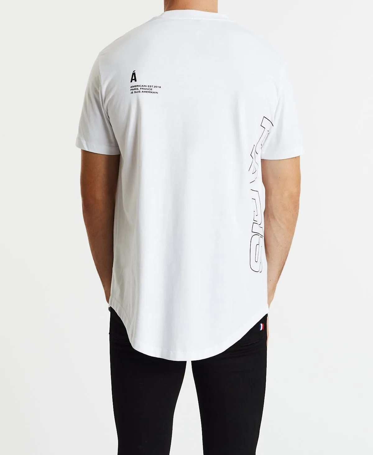 Chauffe Dual Curved T-Shirt White sold by Neverland product image thumbnail 2