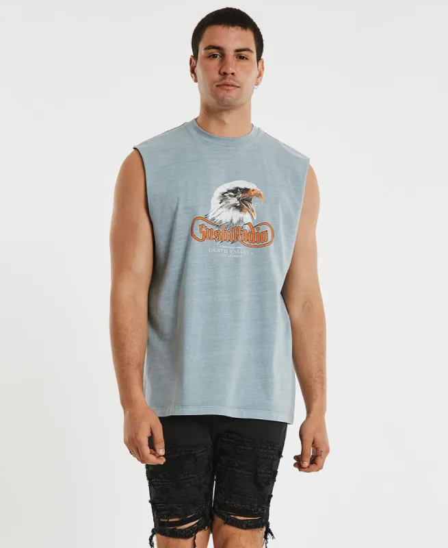 Death Valley Rocker Fit Muscle Tee Grey sold by Neverland