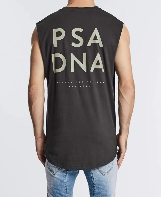 Minor Scoop Back Muscle Tee Graphite sold by Neverland