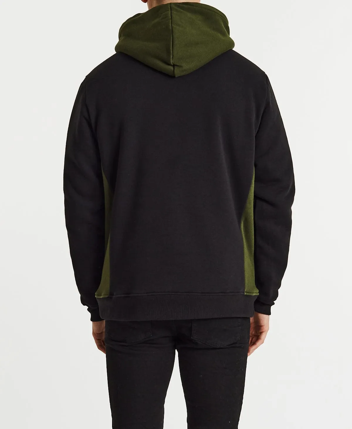 Single Stone Lined Pullover Hoodie Black/Duffle sold by Neverland product image thumbnail 2