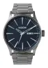 Sentry SS Watch Gunmetal/Blue Crystal Grey sold by Neverland