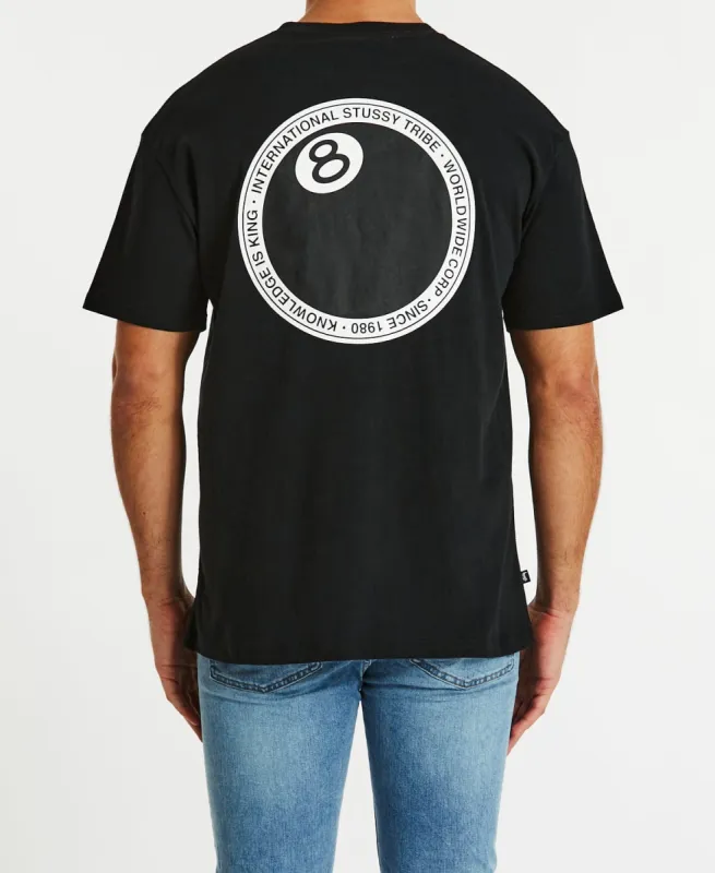 8 Ball Dot SS T-Shirt Black sold by Neverland