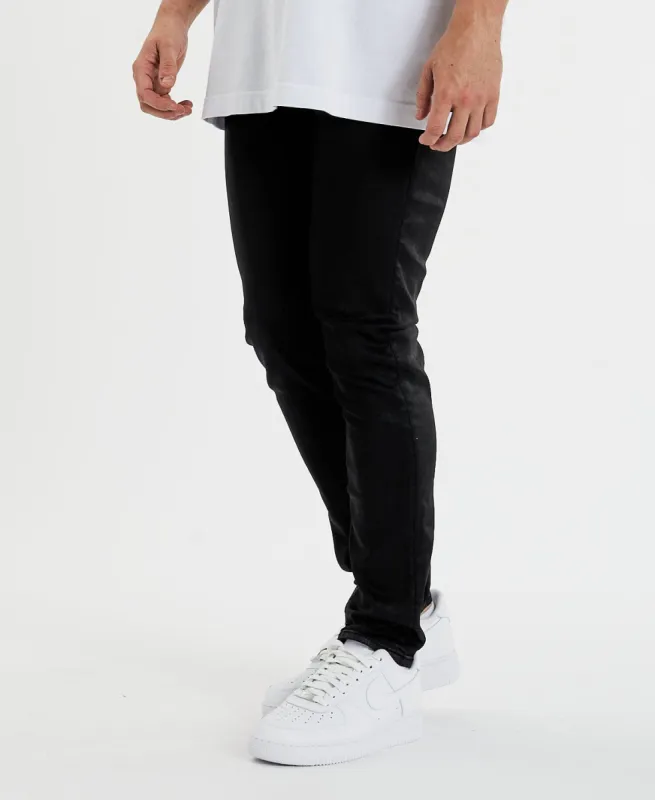 Calvin Klein Skinny Jeans Coated Black sold by Neverland