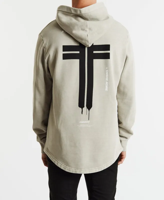 Admit Dual Curved Hoodie Pigment Warm Grey sold by Neverland