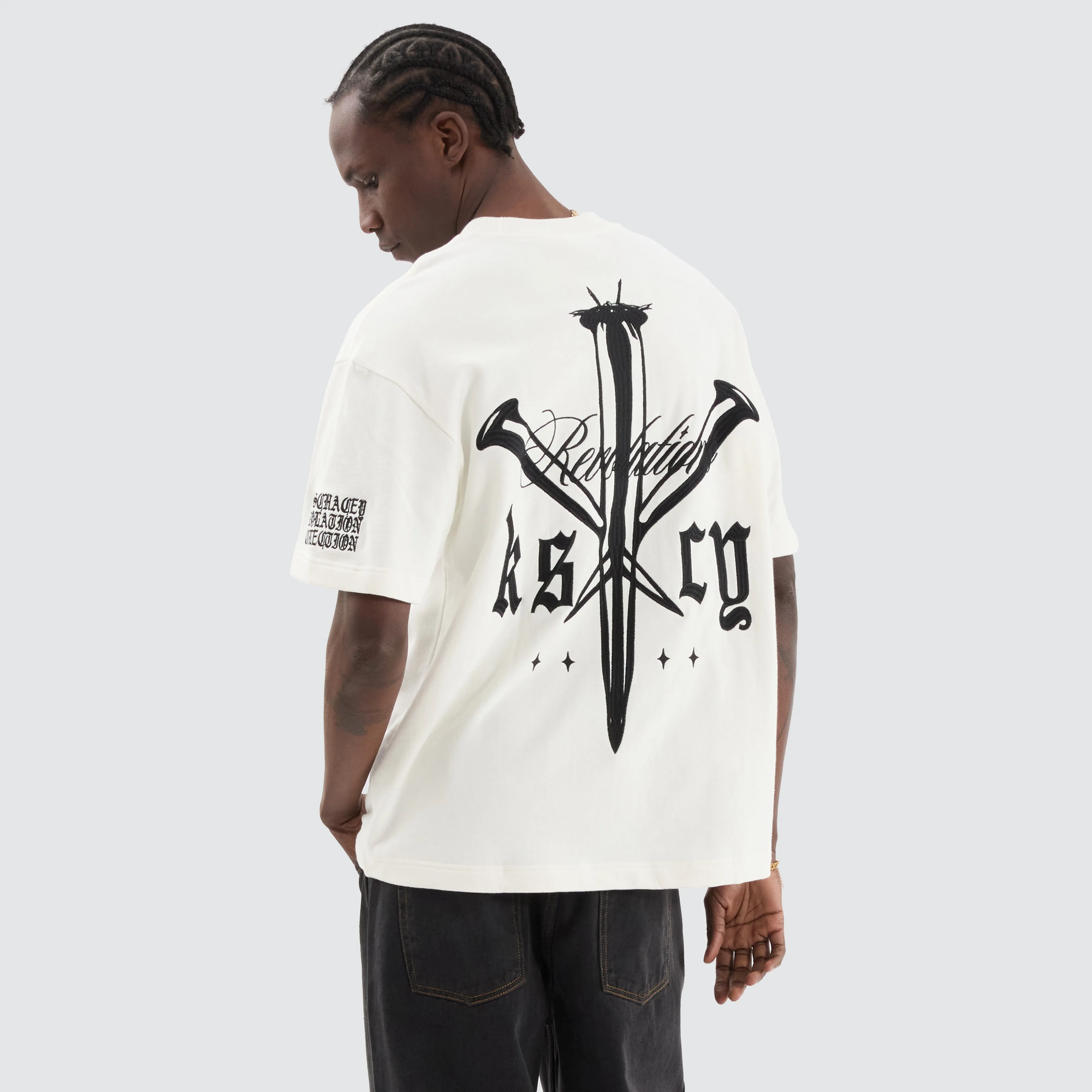 Revolation Loopback Street Tee Natural White sold by Neverland