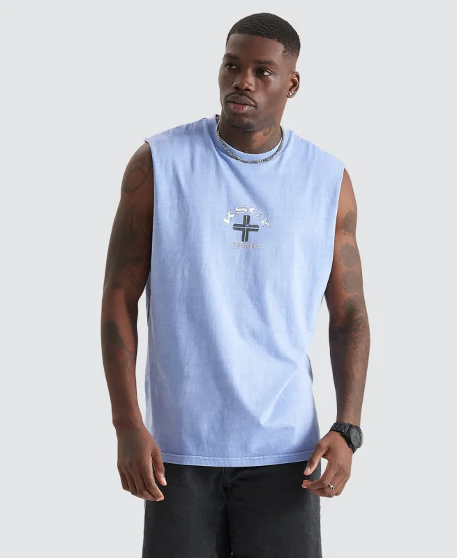 Gracious Relaxed Fit Muscle Tee Pigment Lavender sold by Neverland