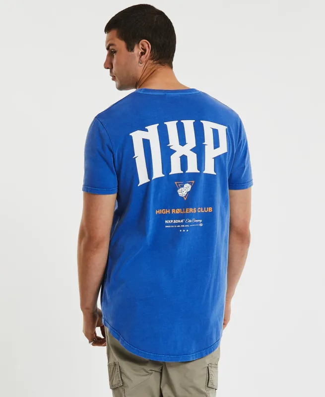 High Rollers Cape Back T-Shirt Pigment Palace Blue sold by Neverland