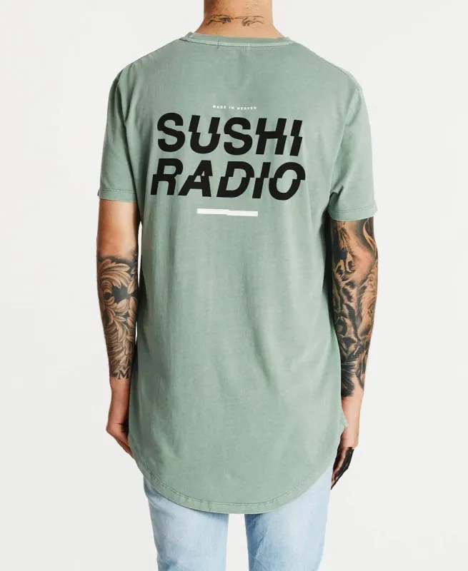 Savage Dual Curved T-Shirt Pigment Sage sold by Neverland