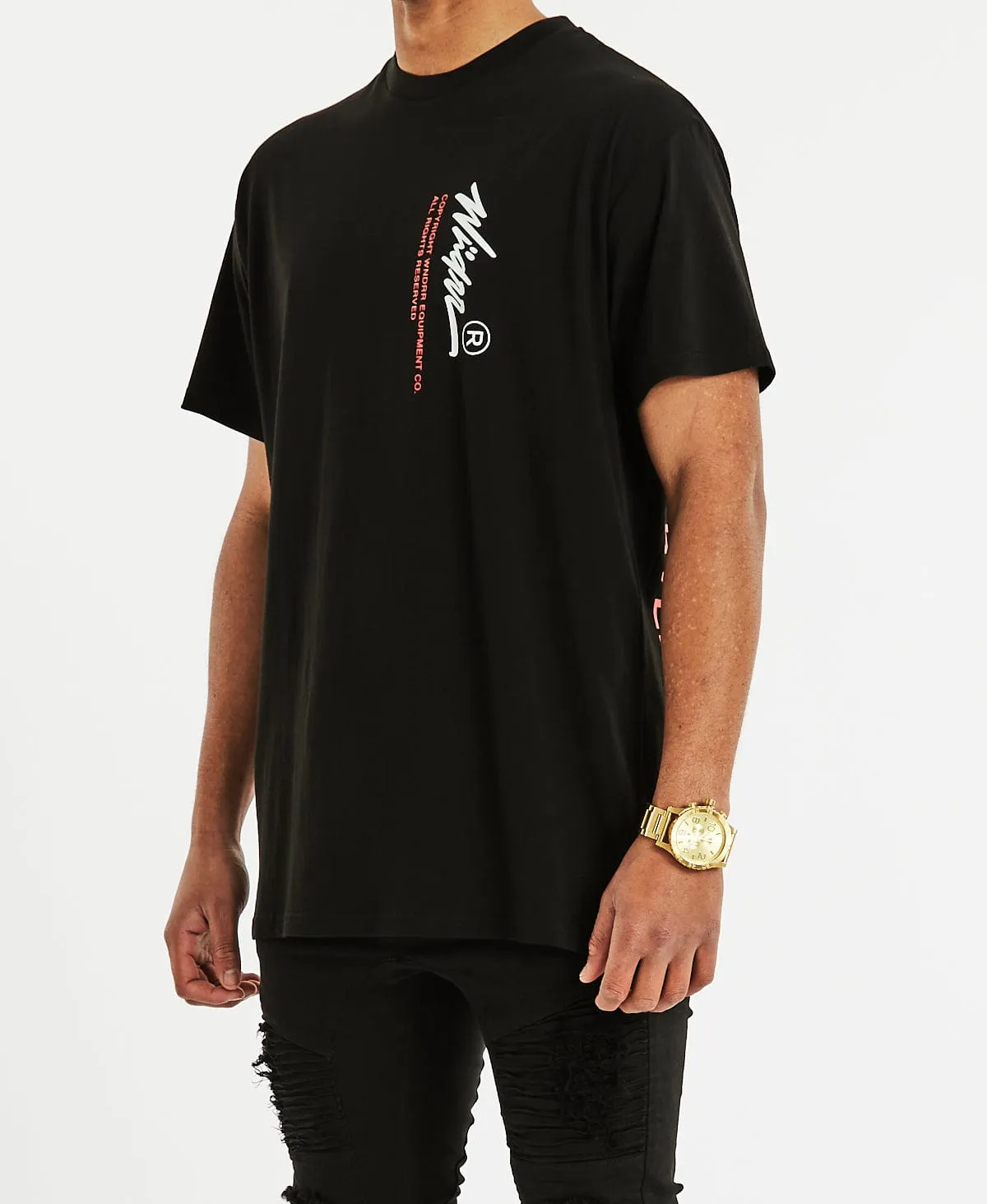 Overset Custom Fit T-Shirt Black sold by Neverland product image thumbnail 4