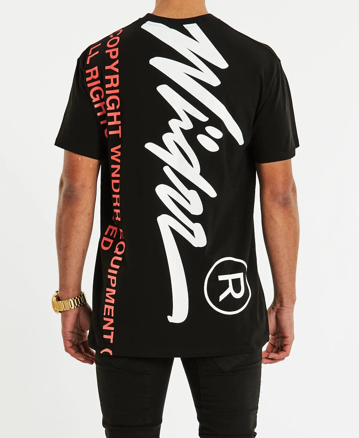 Overset Custom Fit T-Shirt Black sold by Neverland product image thumbnail 5