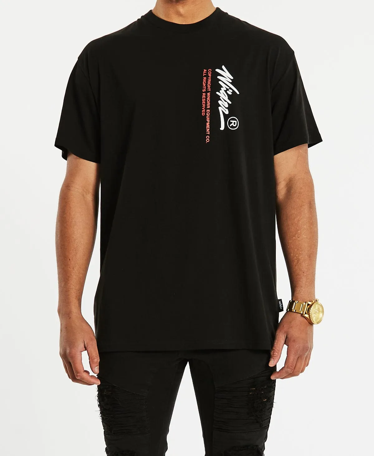 Overset Custom Fit T-Shirt Black sold by Neverland product image thumbnail 3