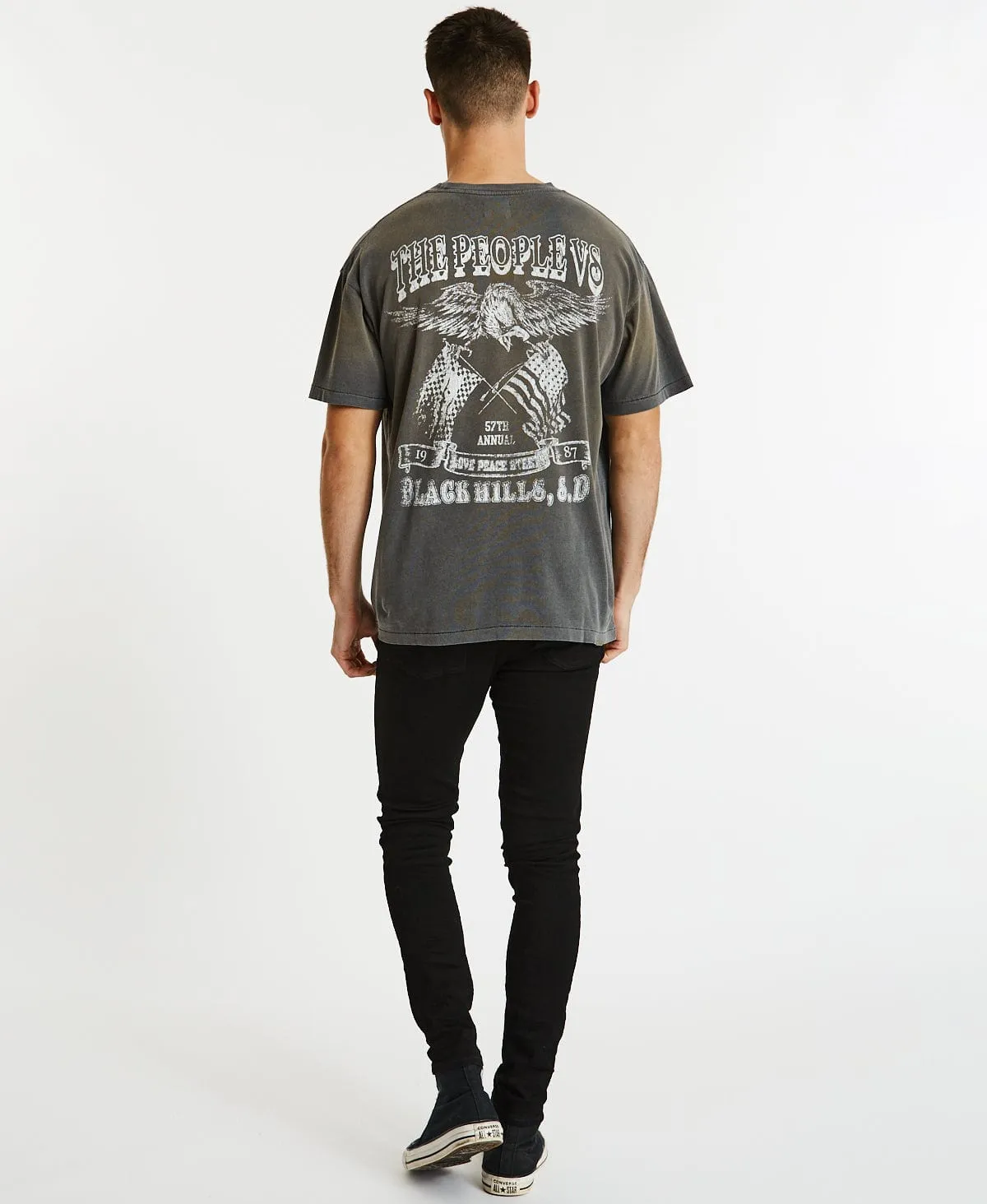 Soaring High Vintage T-Shirt Smashed Black sold by Neverland product image thumbnail 5