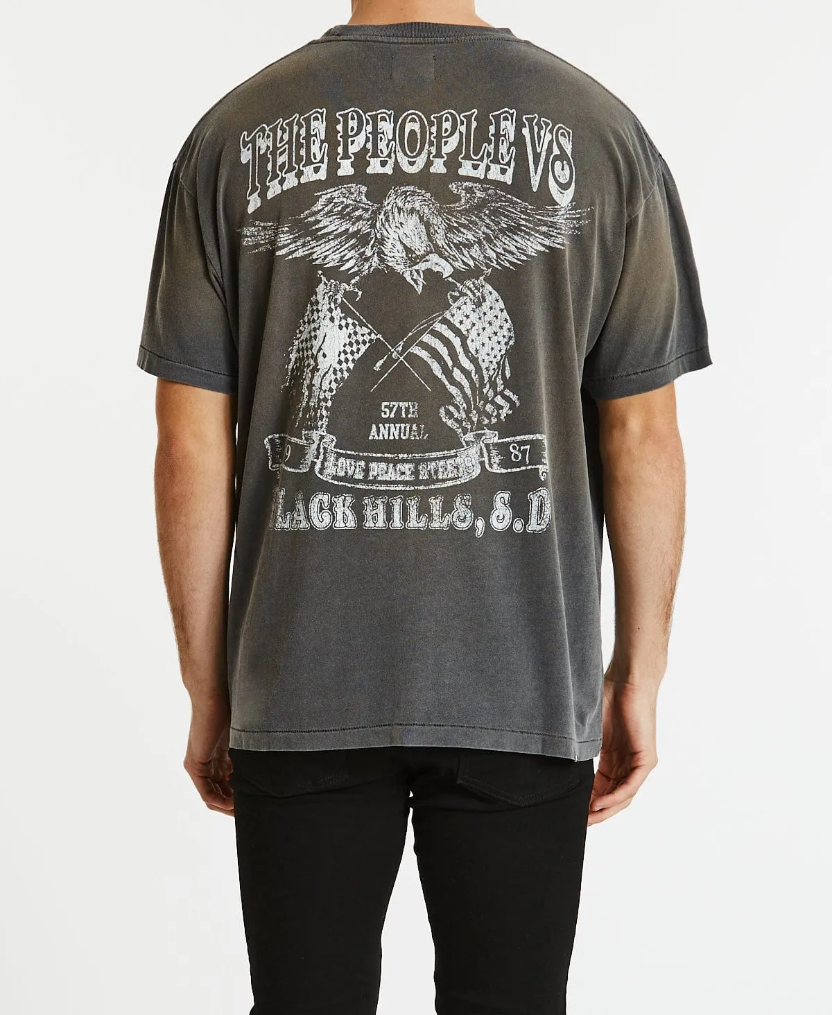 Soaring High Vintage T-Shirt Smashed Black sold by Neverland product image thumbnail 2