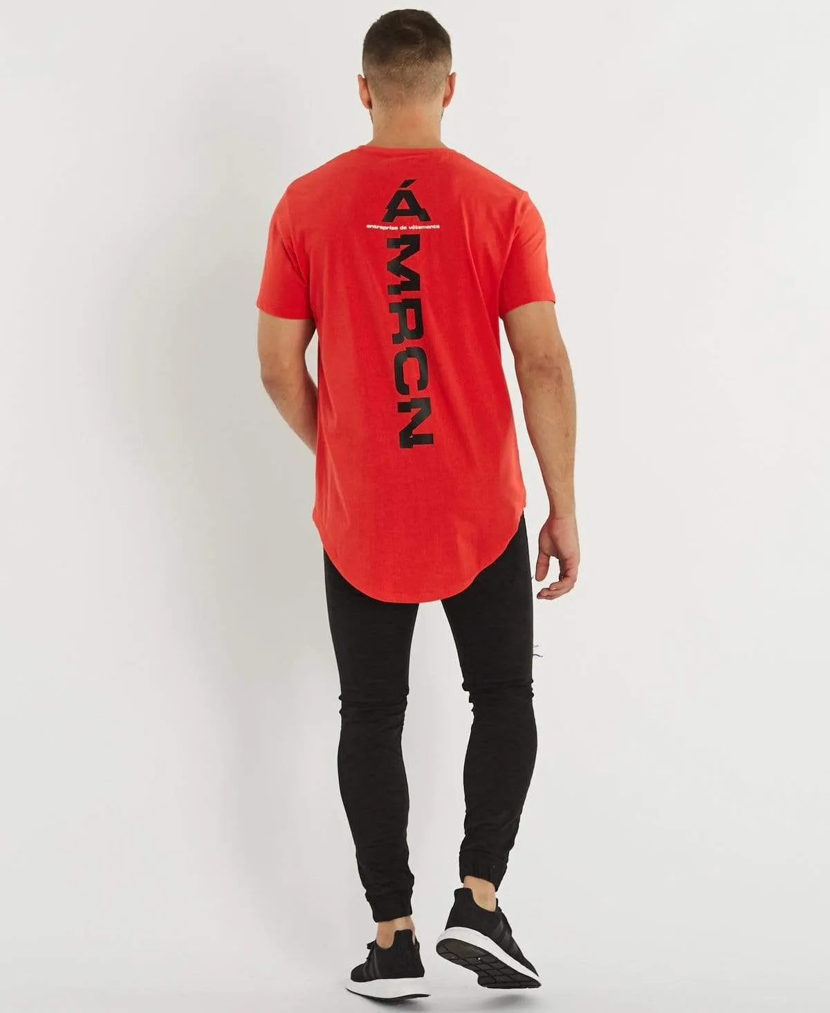 Riche Dual Curved T-Shirt Red sold by Neverland product image thumbnail 5