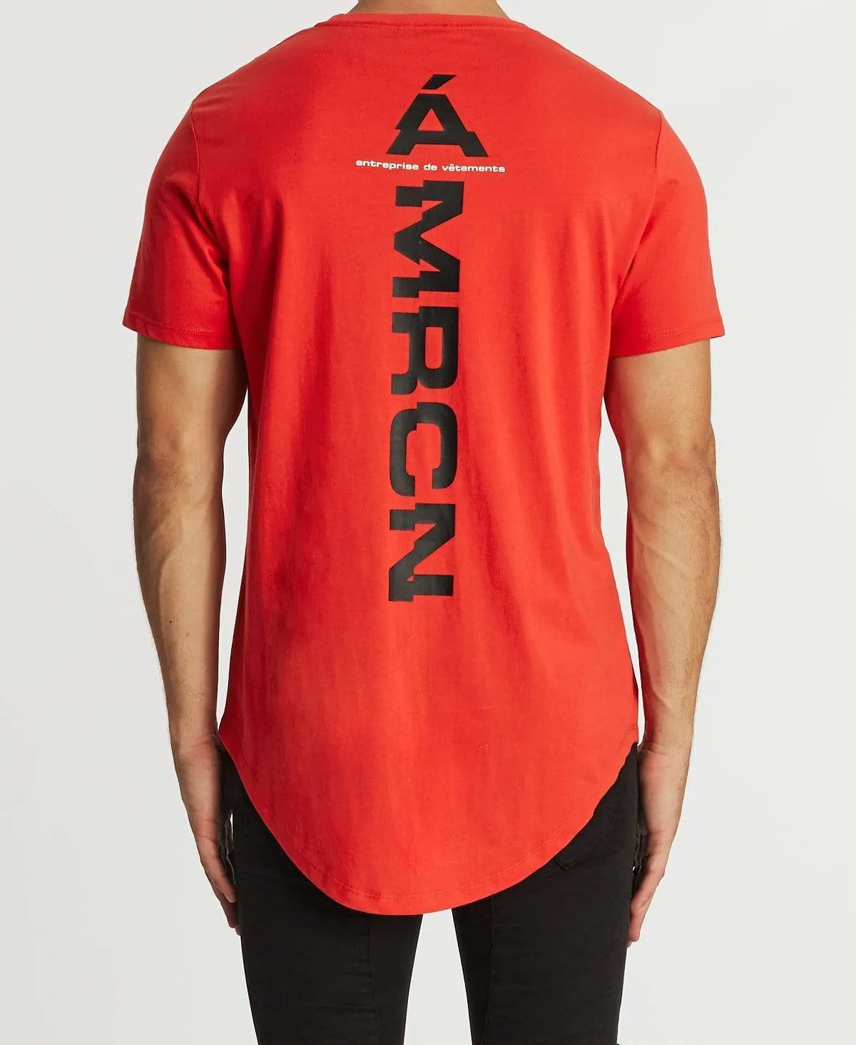 Riche Dual Curved T-Shirt Red sold by Neverland