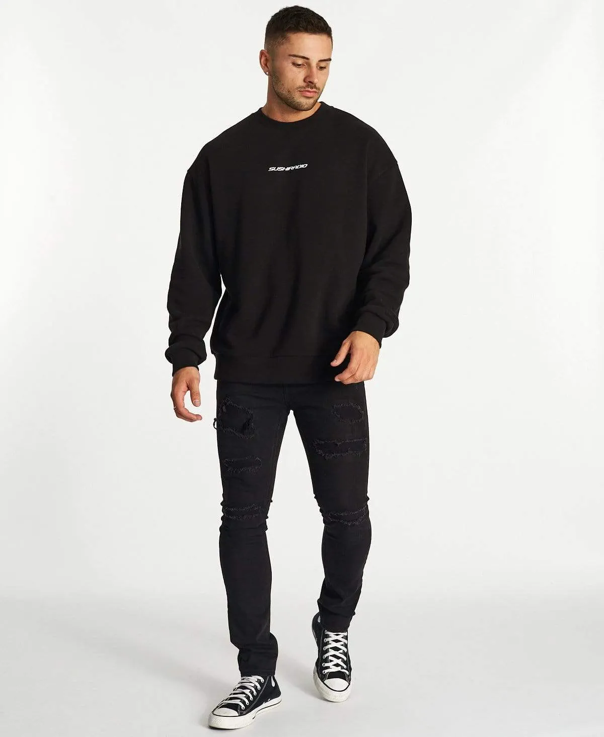 Wolves Relaxed Jumper Jet Black sold by Neverland product image thumbnail 4