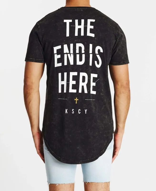 Ended Dual Curved T-Shirt All Black sold by Neverland