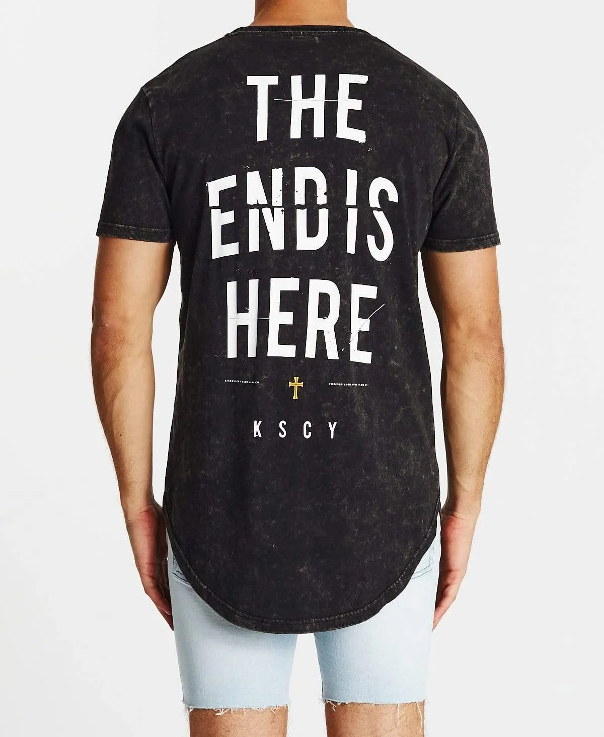 Ended Dual Curved T-Shirt All Black sold by Neverland