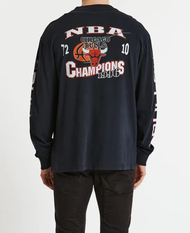1996 Champions Long Sleeve T-Shirt Faded Black sold by Neverland