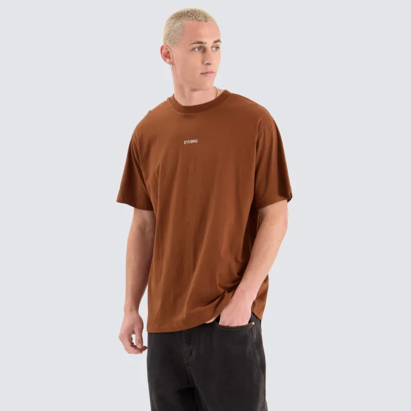 Minimal Thrills Merch Fit Tee Chestnut Brown sold by Neverland