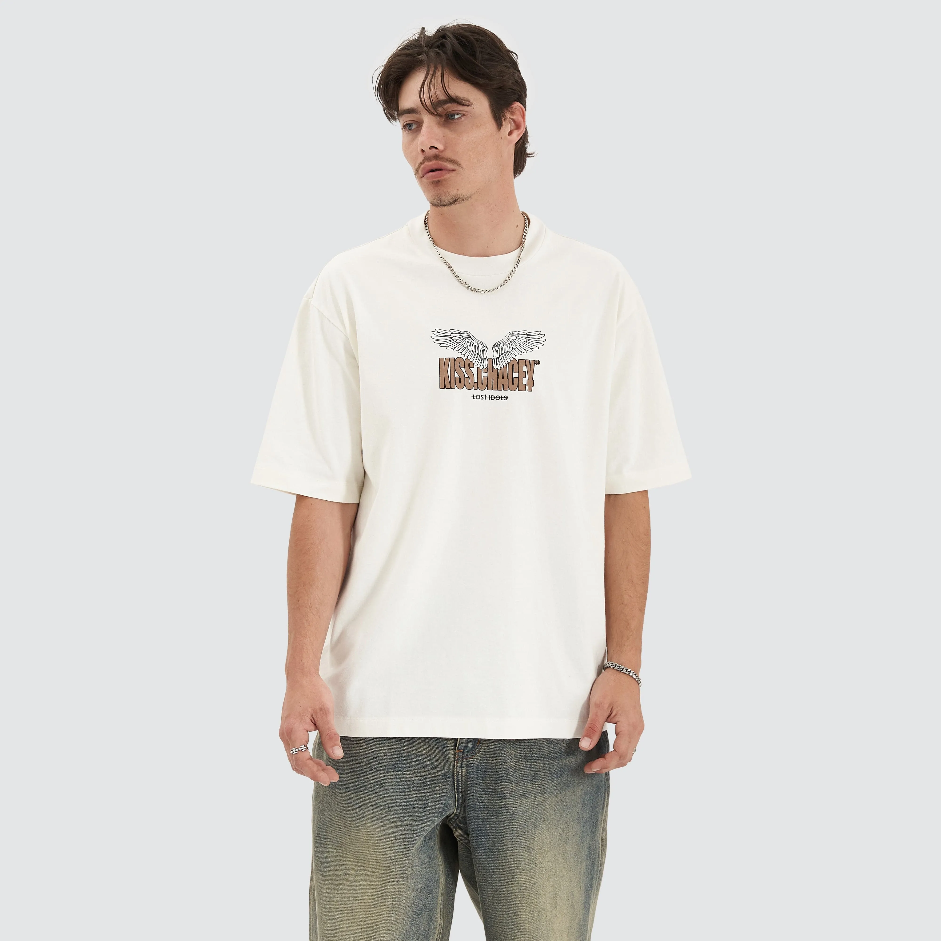Ascend Heavy Oversized Tee Natural White sold by Neverland product image thumbnail 4