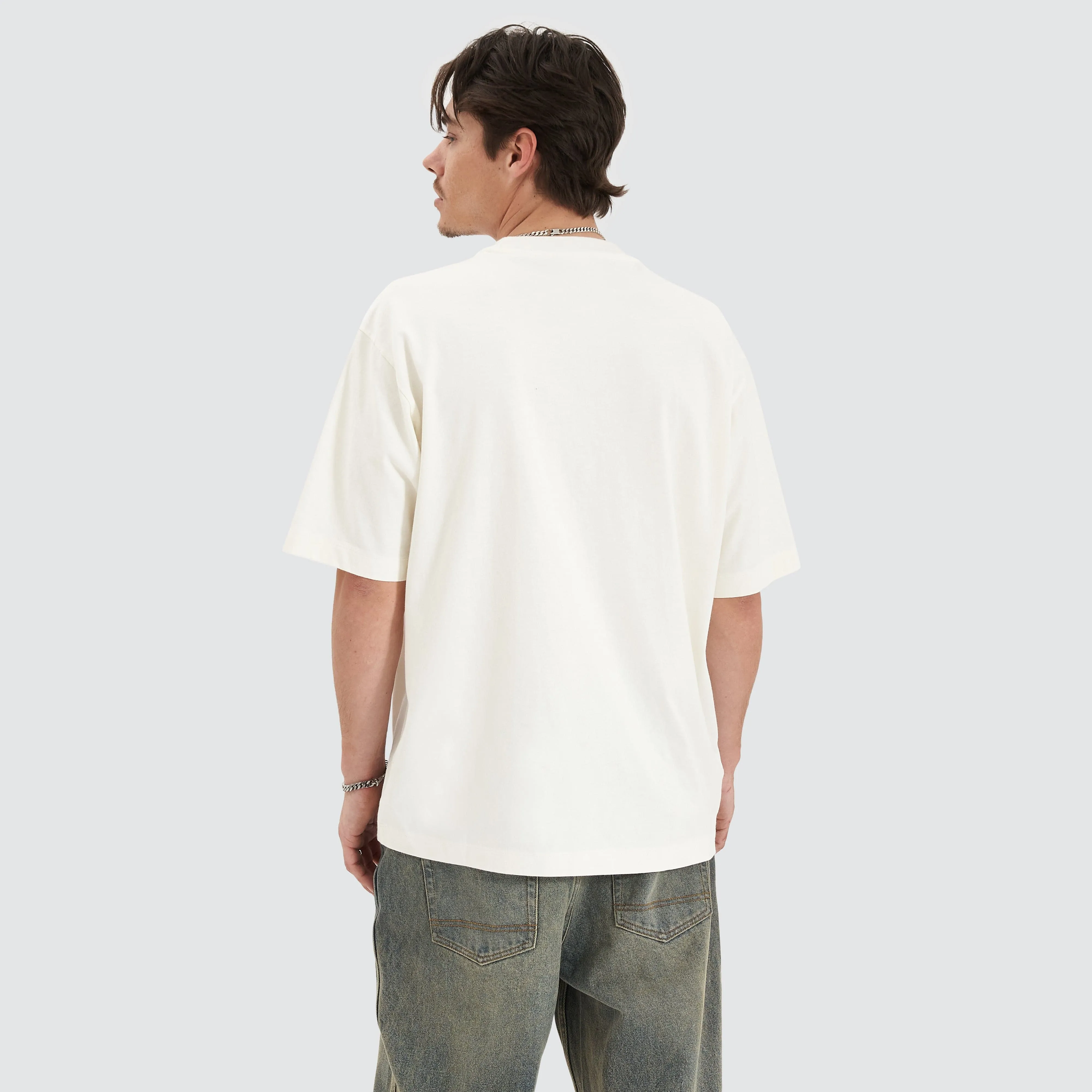 Ascend Heavy Oversized Tee Natural White sold by Neverland product image thumbnail 3