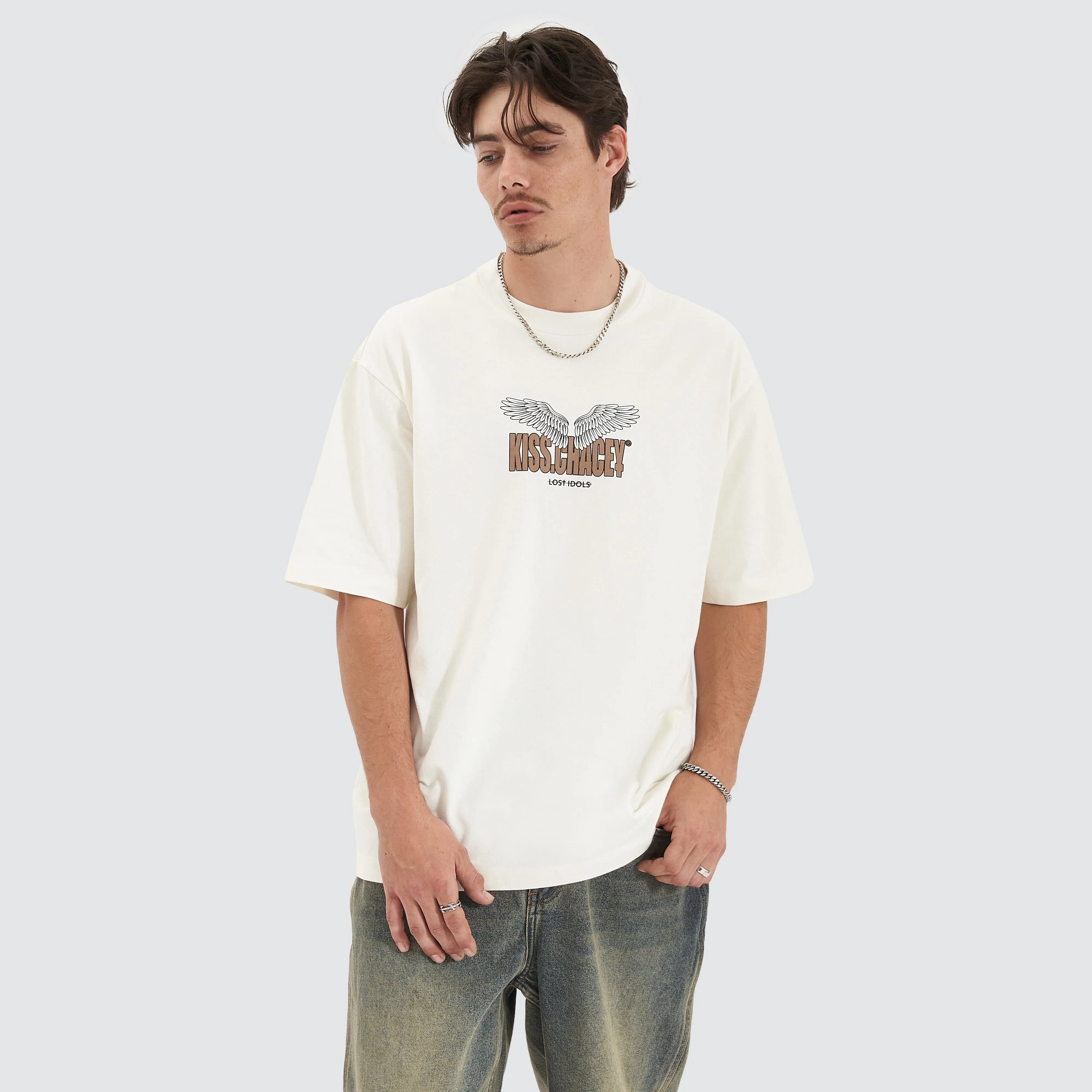 Ascend Heavy Oversized Tee Natural White sold by Neverland